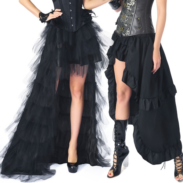 black organza skirt