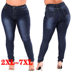 Plus Size, high waist, oversizedjean, Women jeans