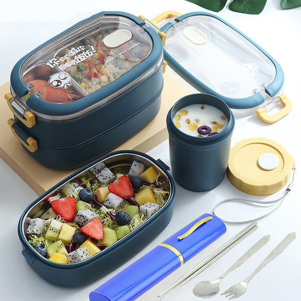Portable 304 Stainless Steel Lunch Box Office Worker Bento Box 2020 New