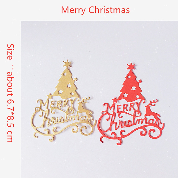 Christmas Tree DIY Metal Cutting Dies Stencil Scrapbooking Embossing Card Making 