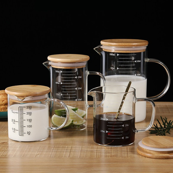 Microyn 1000ml Borosilicate Glass Beaker - Handle Measuring Cup With Pour Spout, Lab Beaker - View #11