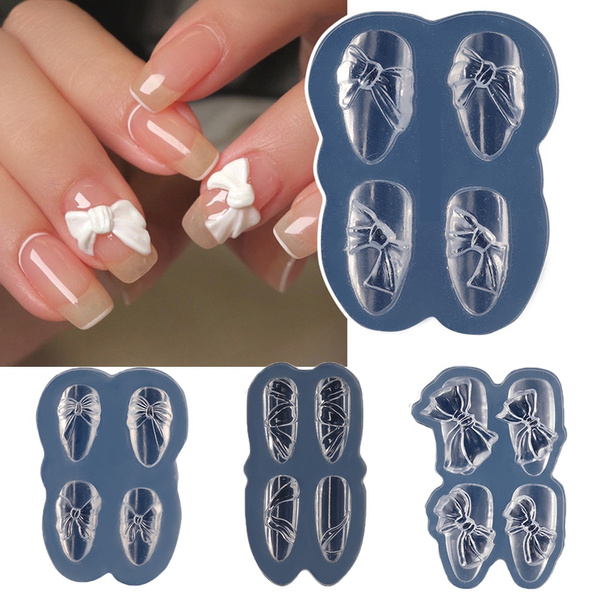 3D flower Silicone DIY Pattern Mini Beauty Nails Art Mold Nails Carving M A 