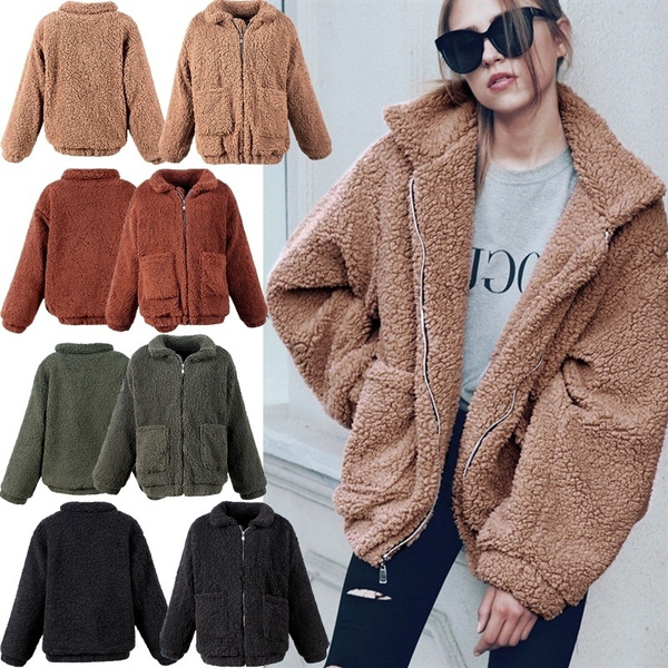 Plush hot sale teddy jacket