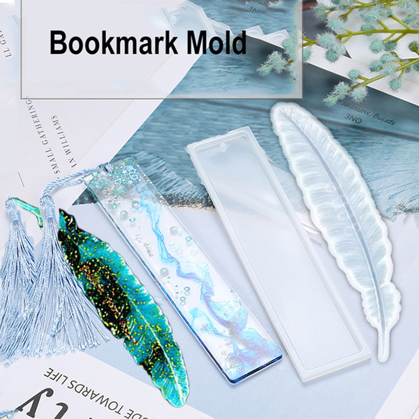 DIY Bookmark Silicone Mold Feather Epoxy Resin Casting Molds Jewelry Making  Mould Craft