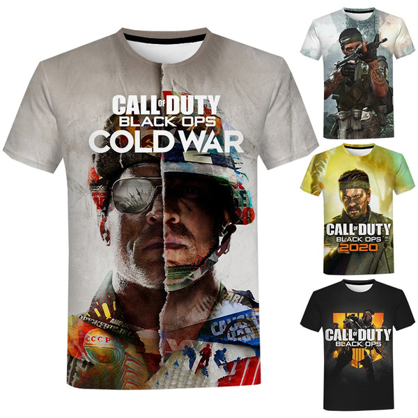 Black Ops Cold War 3D Print T Shirt Men 