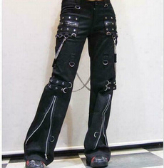 Goth, trousers, Chain, pants