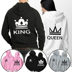 Couple Hoodies, King, Fashion, hooded