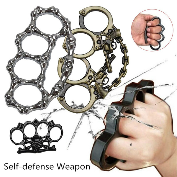 Brass Knuckles Ring Alloy Knuckles Tactical Survival Multi 