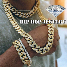 24kgold, hip hop jewelry, gold, Stainless Steel