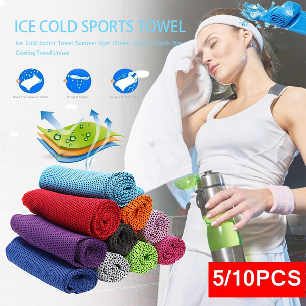 Ice Cold Sports Towel Summer Outdoor Fitness Quick Dry Cooling Towel Unisex 