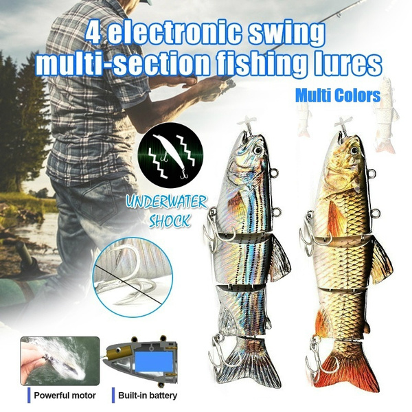 Robotic Swimming Fishing Electric Lures Usb Rechargeable Led