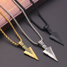Triangles, Joyería de pavo reales, gold, mens necklaces