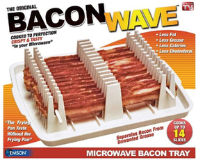 tray, bacon, boxed, microwave