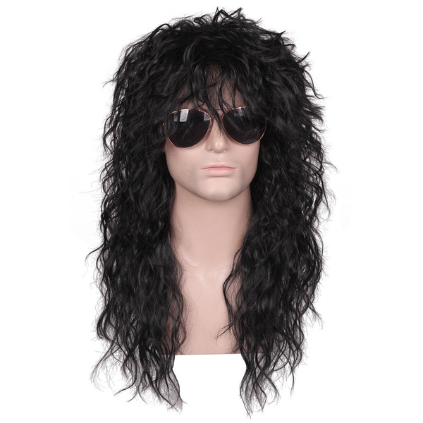 black rocker wig