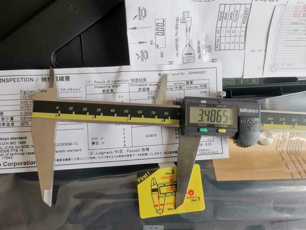 0-12/"// 0-300mm Absolute Digimatic Caliper Mitutoyo 500-193 NEW 0.0005/"//0.02
