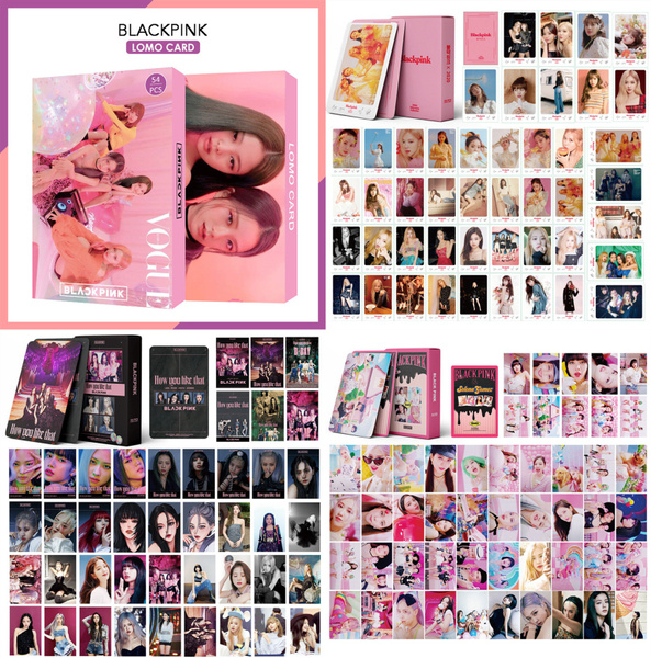 Type A Blackpink LOMO Cards 54pcs Kpop Blackpink Photocards Blackpink Lomo Card Set Photo Postcard Gifts for Blink 