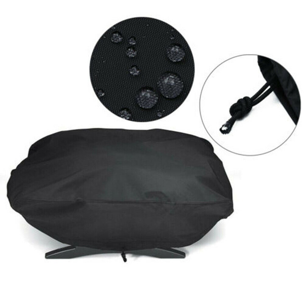 Dustproof BBQ Grill Drawstring Covers Protection For Weber 7110/Q100/1000 Series 