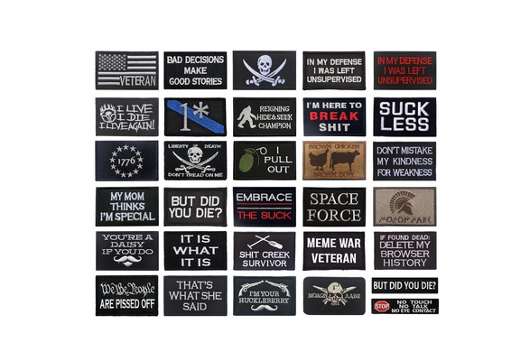 Mr. DP Slogan Embroidered patches