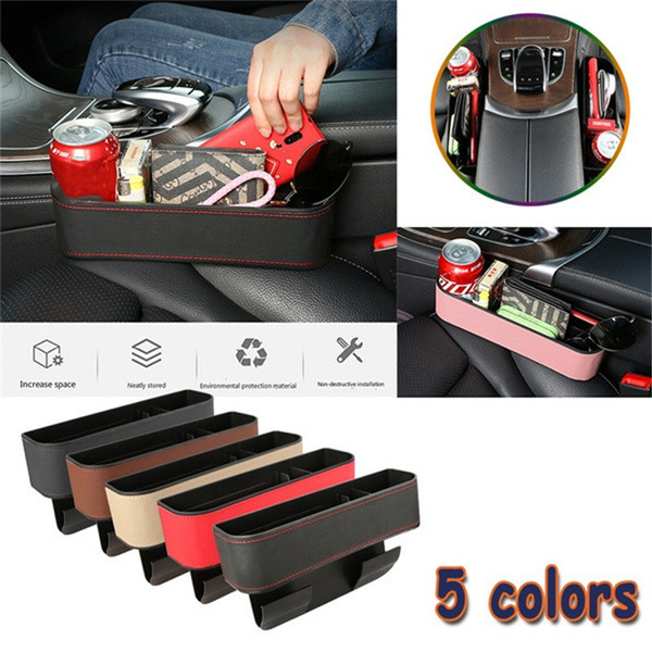 Car Seat Box Gap Storage Box Car Interior Multifunctional Leather