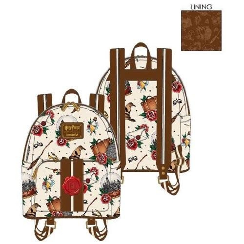 Loungefly x harry potter relics tattoo print discount backpack