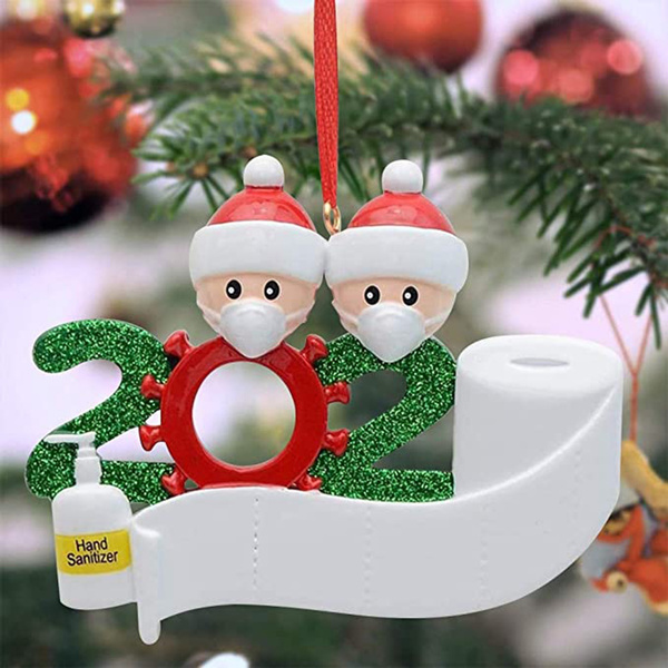 Maske Weihnachten Xmas Toilettenpapier Hängen Ornamente Personalisierte Familie