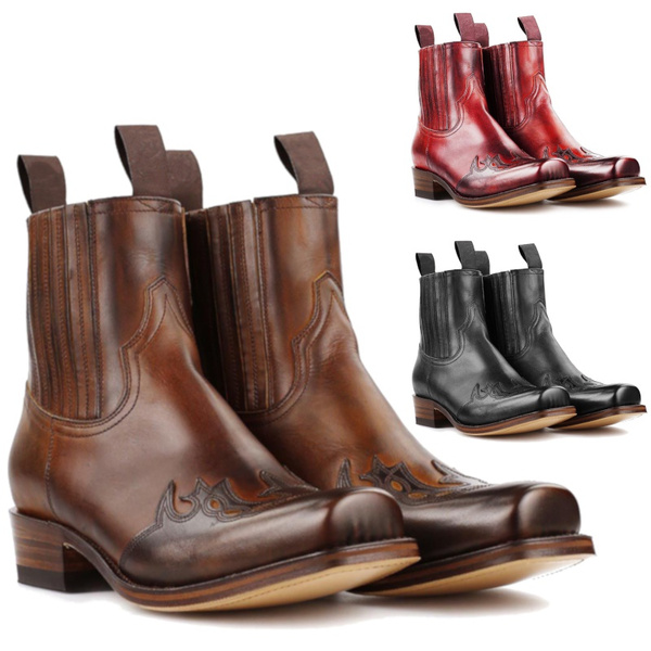 short square toe western boots