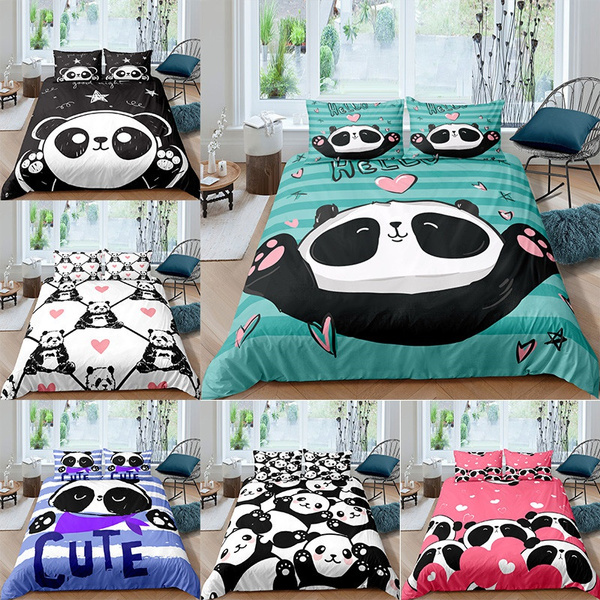 panda double duvet set