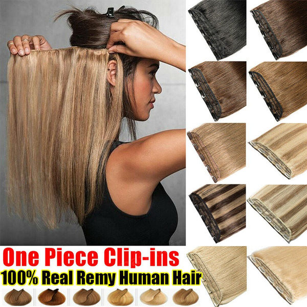 8 hair extensions clip in human hair