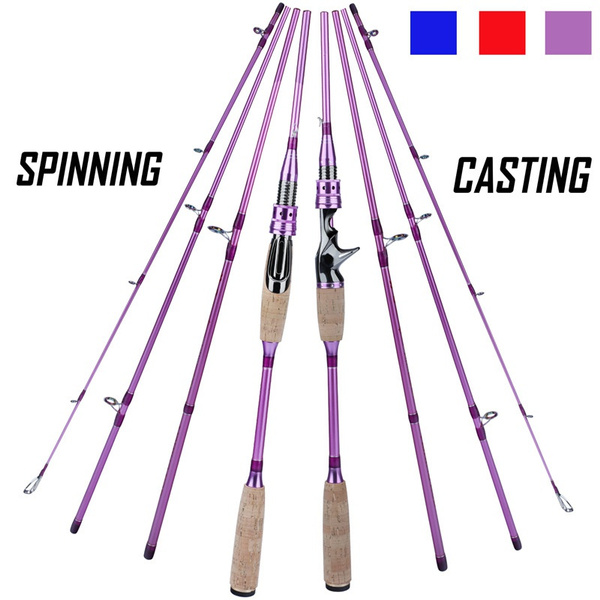 Sougayilang Fishing Rods Spinng or Casting Portable 4 Sections