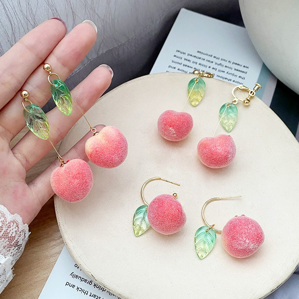 Cute fruit store earrings