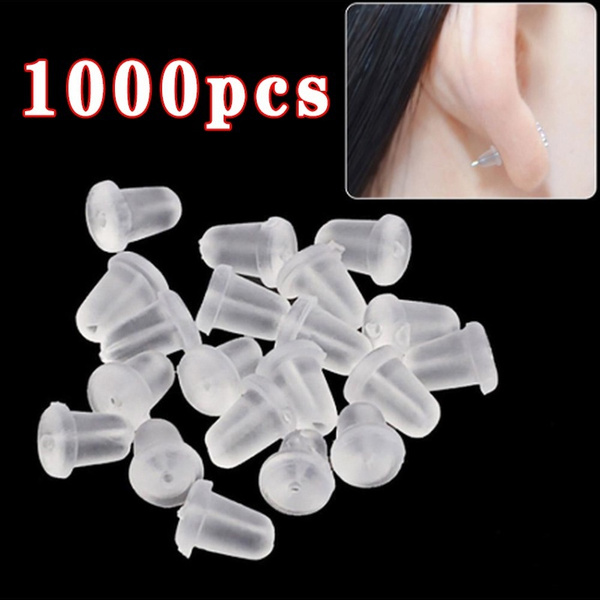 lot Plastic Silicone Earring Backs Stoppers DIY Jewelry Findings