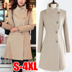 woolen, waistcoatcoat, Plus Size, Winter