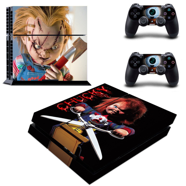 PAD SKIN PS4 PLAYSTATION 4 CONSOLE STICKER CHILDS PLAY CHUCKY HORROR DOLL SKIN 