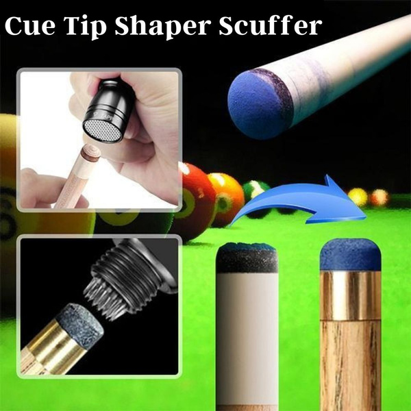 Professional Cue Tip Shaper Scuffer Aerator Tool For Billiards Pool