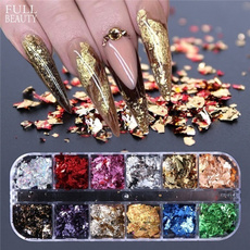 nailgoldflake, decoration, nail stickers, Holographic