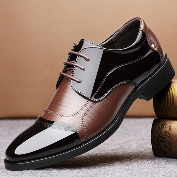 Details about   British Men Dress Formal Business Shoes Pointy Toe Oxfords Lace up Work Office L 