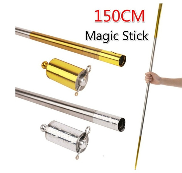 Pointed Magic Telescopic Stick Props Bo Staff Portable Martial Arts Pocket Metal 