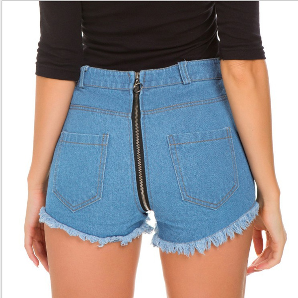 denim tight shorts
