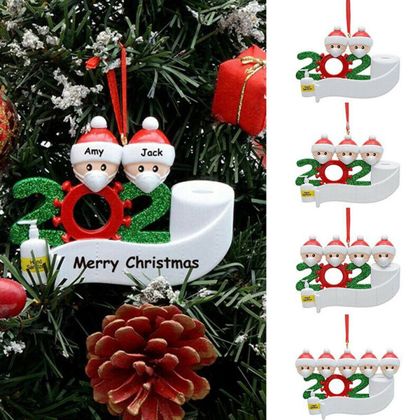 Personalized DIY Christmas Ornaments Hanging Family Name Xmas Ornament Decor 