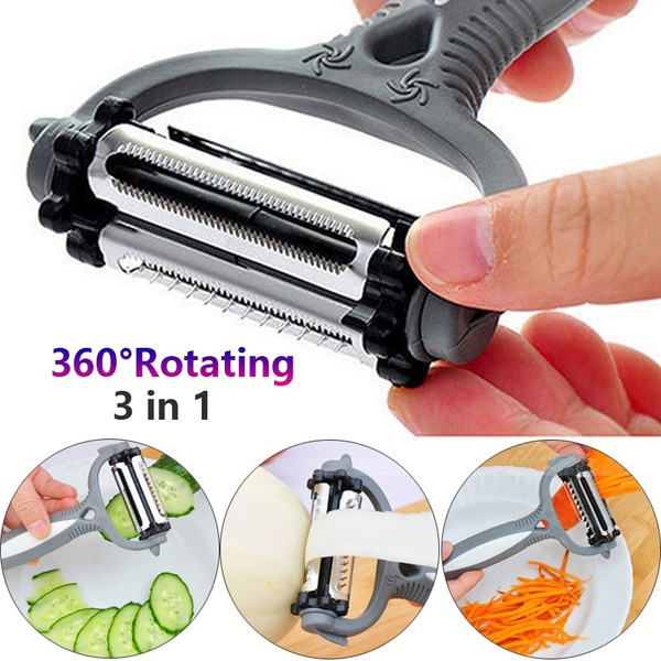 Multifunctional 360 Degree Rotary Kitchen Tool Vegetable Fruit Potato ...