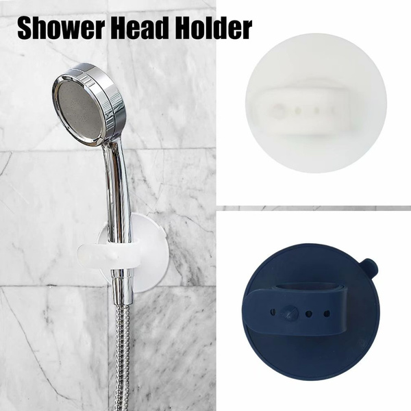 Removable Silicone Shower Head Holder Bracket Suction Cup Handheld Bathroom Tool 