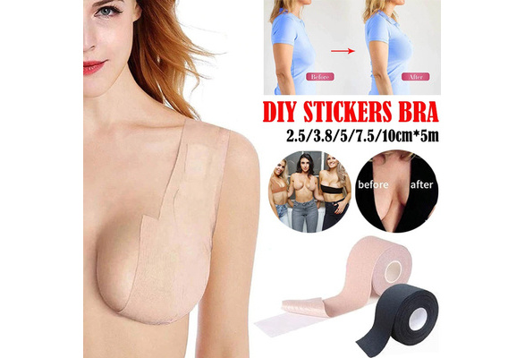 What is Nipple Tape Silicone DIY Bra Strapless Push up Booby