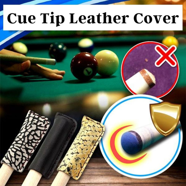 Pool Cue Tip Protector Cover Billiards Snooker Equipment Accessory Supplies 