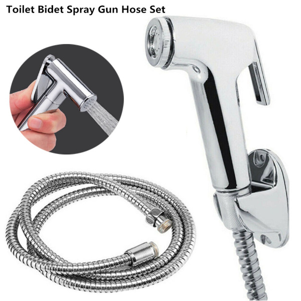 Toilet Hand Held Bidet Spray Gun Hose Set Bathroom Hand Bidet Sprayer Set Kit Wish