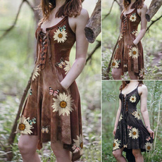 Summer, GOTHIC DRESS, sunflowerdres, gothic clothing