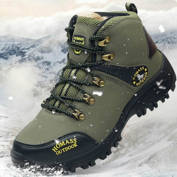 Waterproof Boots Outdoor Sports Shoes Snow Boots for Men Hiking Boots