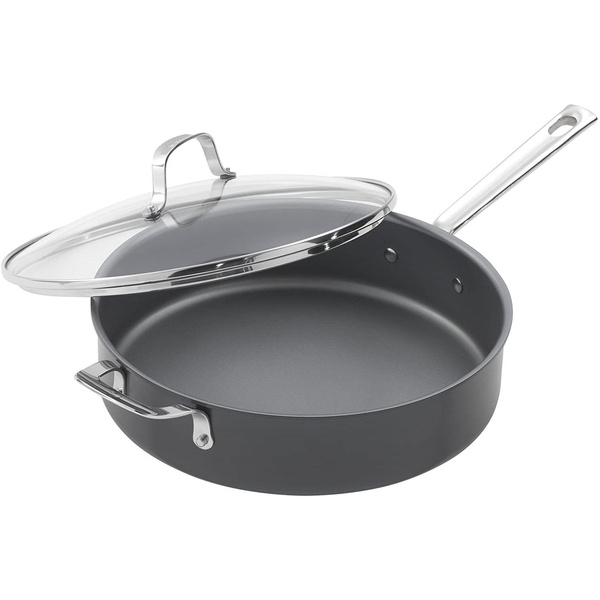 Emeril Stainless Steel 5 Qt. Covered Deep Saute Pan, Fry Pans & Skillets, Household