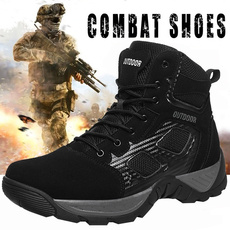 combat boots, Outdoor, Leather Boots, Hiking