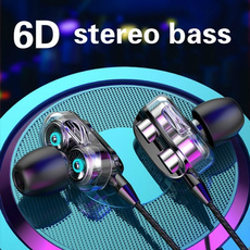 Stereo Wired Earphone for Samsung Xiaomi High Bass 6D Stereo In-Ear Earphones  Earbuds Sport Earphones