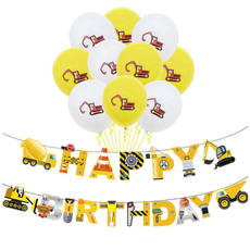 birthdaypartydecorationskid, latex, happybirthdaybanner, cartooncar